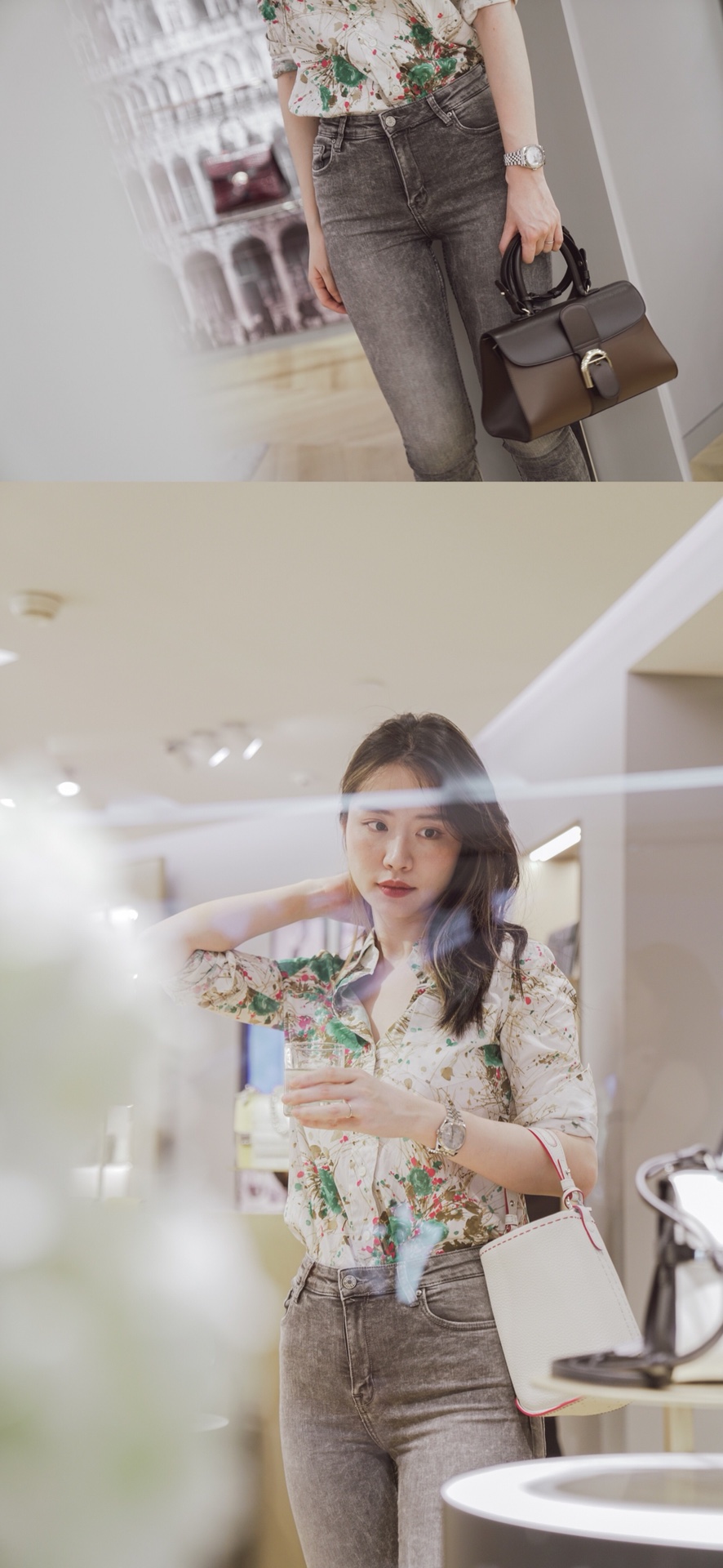 델보 팽 미니 버킷 크로스백